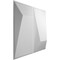 Ekena Millwork Locke EnduraWall Decorative 3D Wall Panel, White, 11 7/8"W x 11 7/8"H WP12X12LOWH - alternate 4